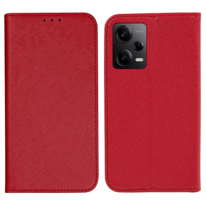 For Xiaomi Redmi Note 12 Pro Speed 5G / Note 12 Pro 5G / Poco X5 Pro 5G Phone Case Wallet Cross Texture Stand Leather Cover