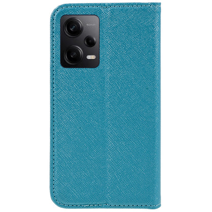 For Xiaomi Redmi Note 12 Pro Speed 5G / Note 12 Pro 5G / Poco X5 Pro 5G Phone Case Wallet Cross Texture Stand Leather Cover