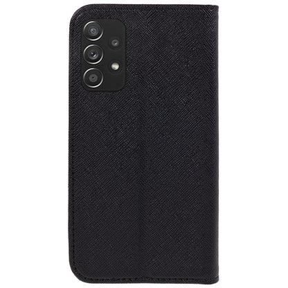 For Samsung Galaxy A52s 5G / A52 5G / 4G Phone Cover Wallet Cross Texture Stand PU Leather Cell Phone Case