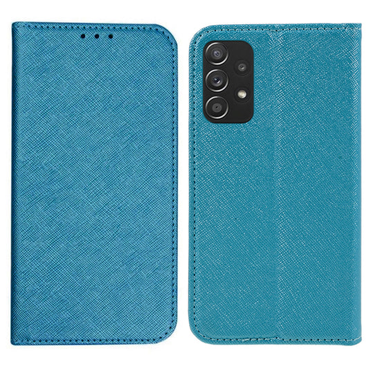 For Samsung Galaxy A52s 5G / A52 5G / 4G Phone Cover Wallet Cross Texture Stand PU Leather Cell Phone Case