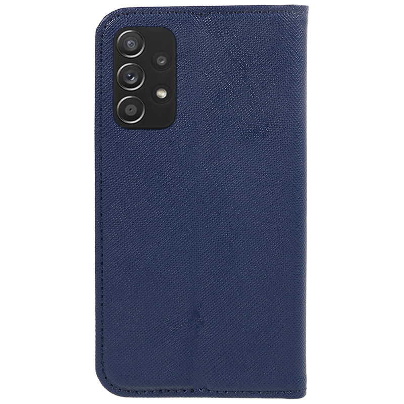 For Samsung Galaxy A52s 5G / A52 5G / 4G Phone Cover Wallet Cross Texture Stand PU Leather Cell Phone Case