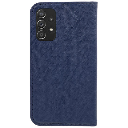 For Samsung Galaxy A52s 5G / A52 5G / 4G Phone Cover Wallet Cross Texture Stand PU Leather Cell Phone Case