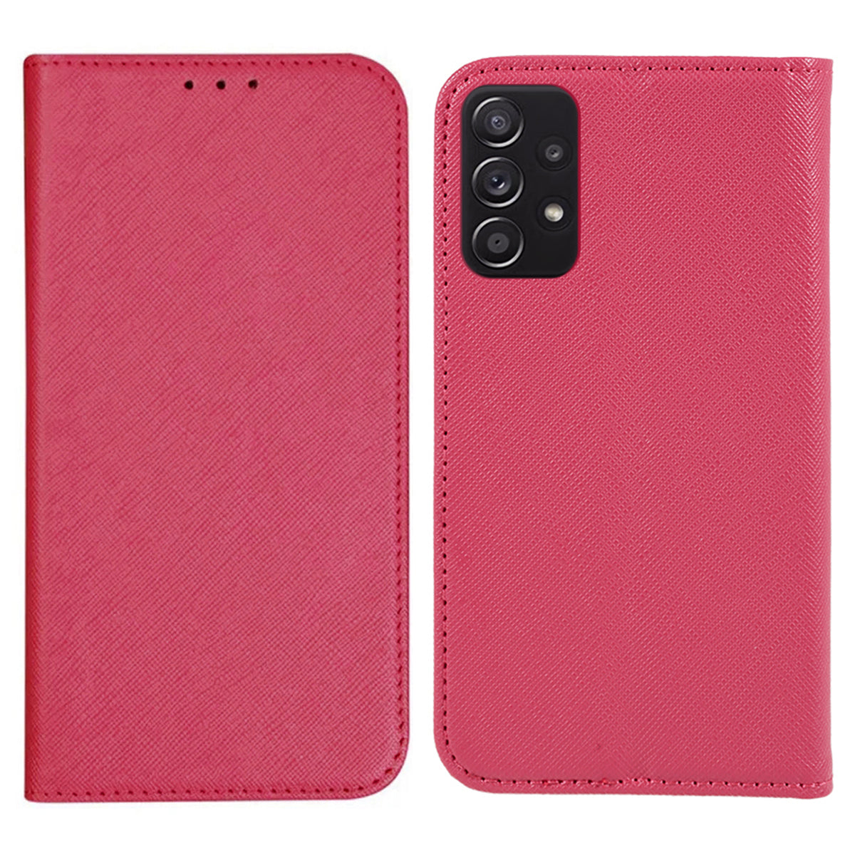 For Samsung Galaxy A52s 5G / A52 5G / 4G Phone Cover Wallet Cross Texture Stand PU Leather Cell Phone Case