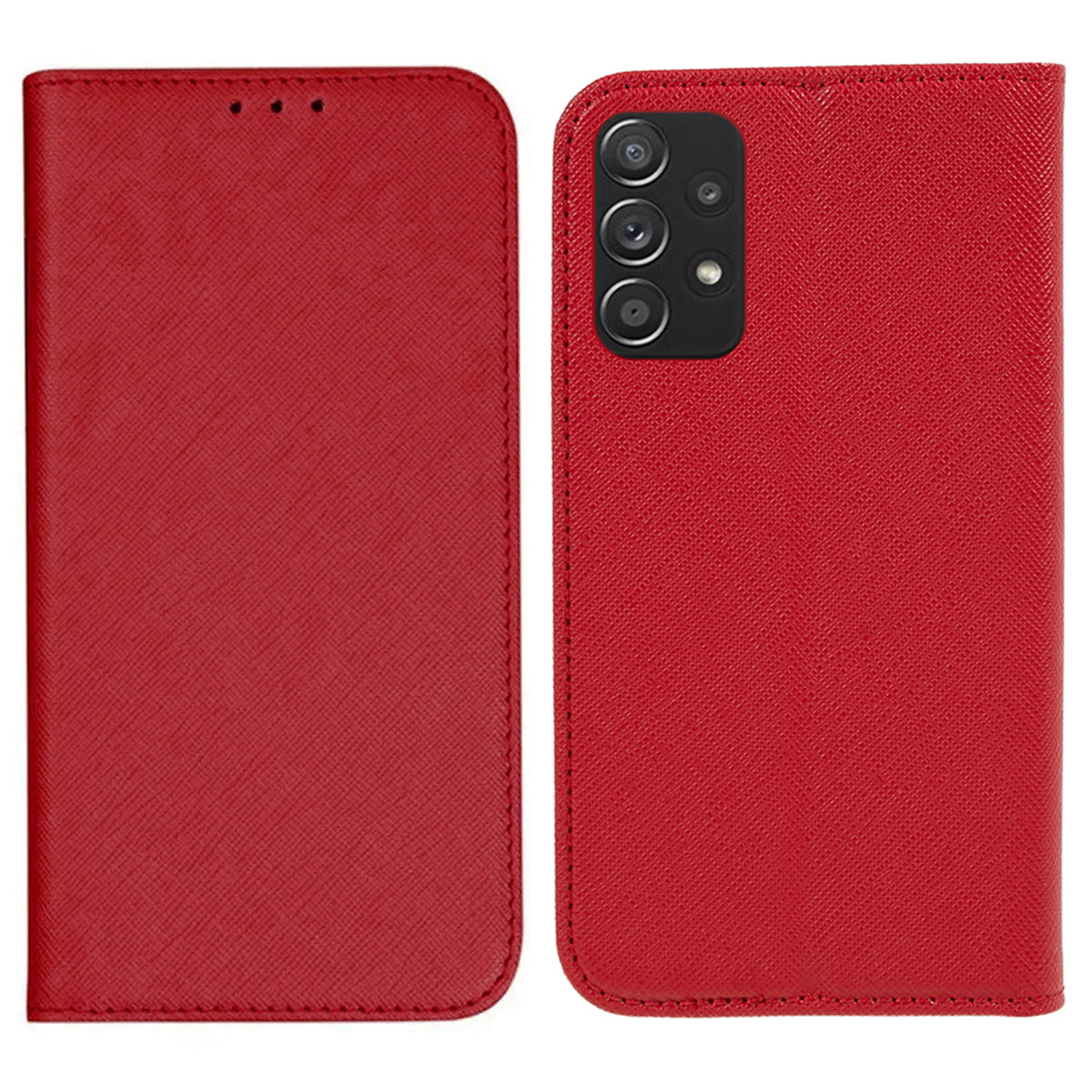 For Samsung Galaxy A52s 5G / A52 5G / 4G Phone Cover Wallet Cross Texture Stand PU Leather Cell Phone Case