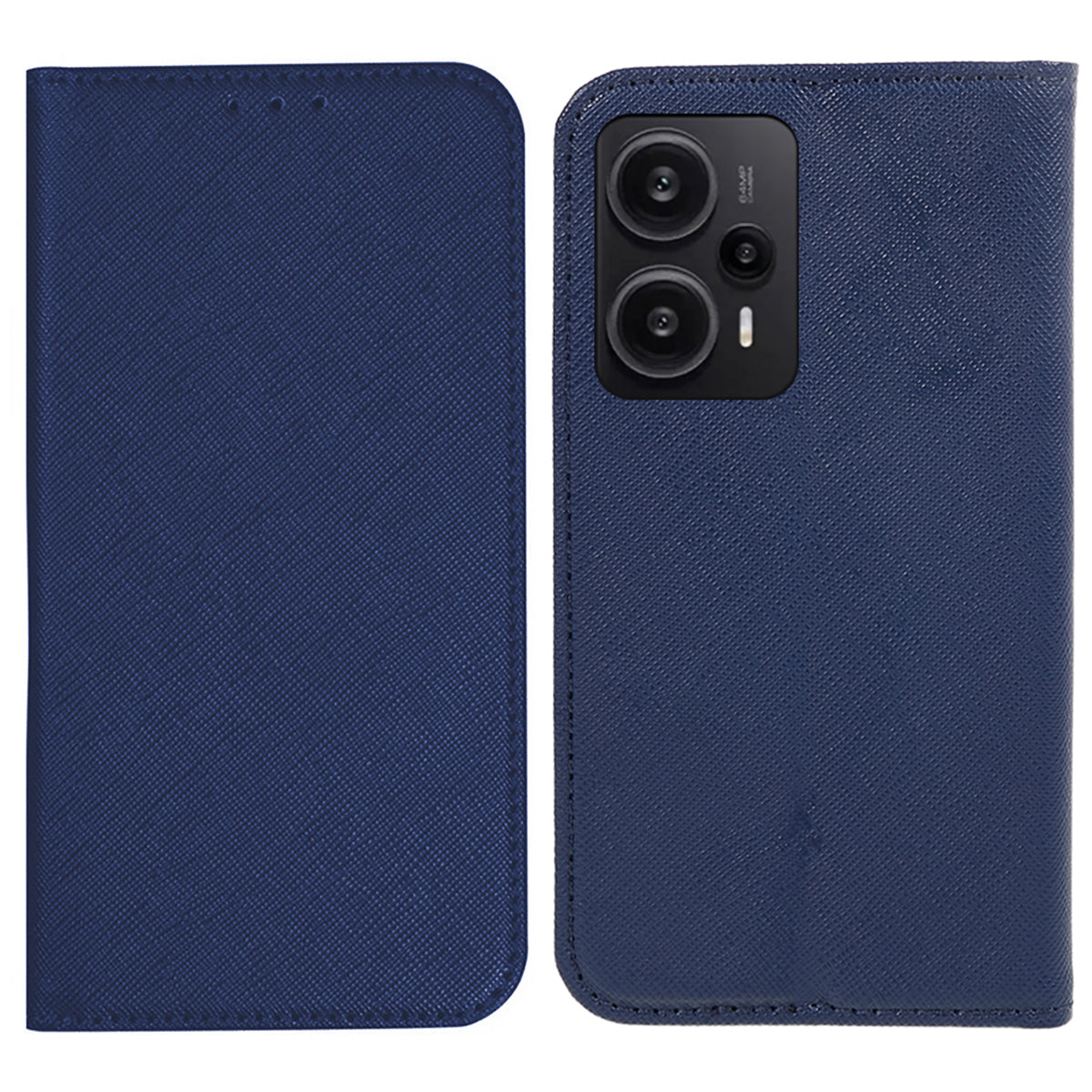 For Xiaomi Redmi Note 12 Turbo / Poco F5 5G Wallet Cross Texture Phone Case Stand PU Leather Cover