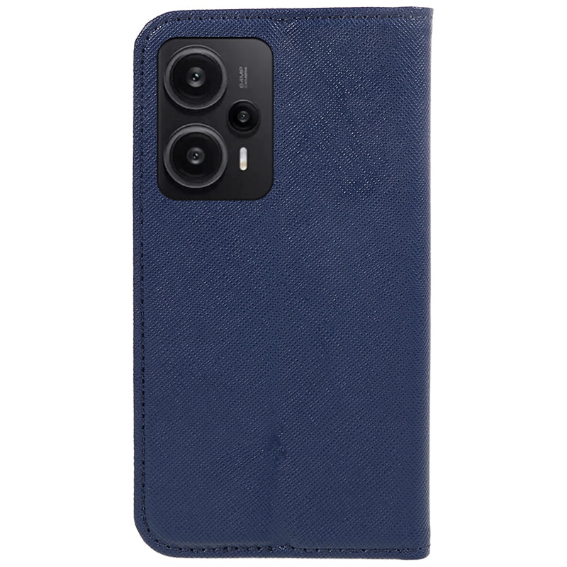 For Xiaomi Redmi Note 12 Turbo / Poco F5 5G Wallet Cross Texture Phone Case Stand PU Leather Cover