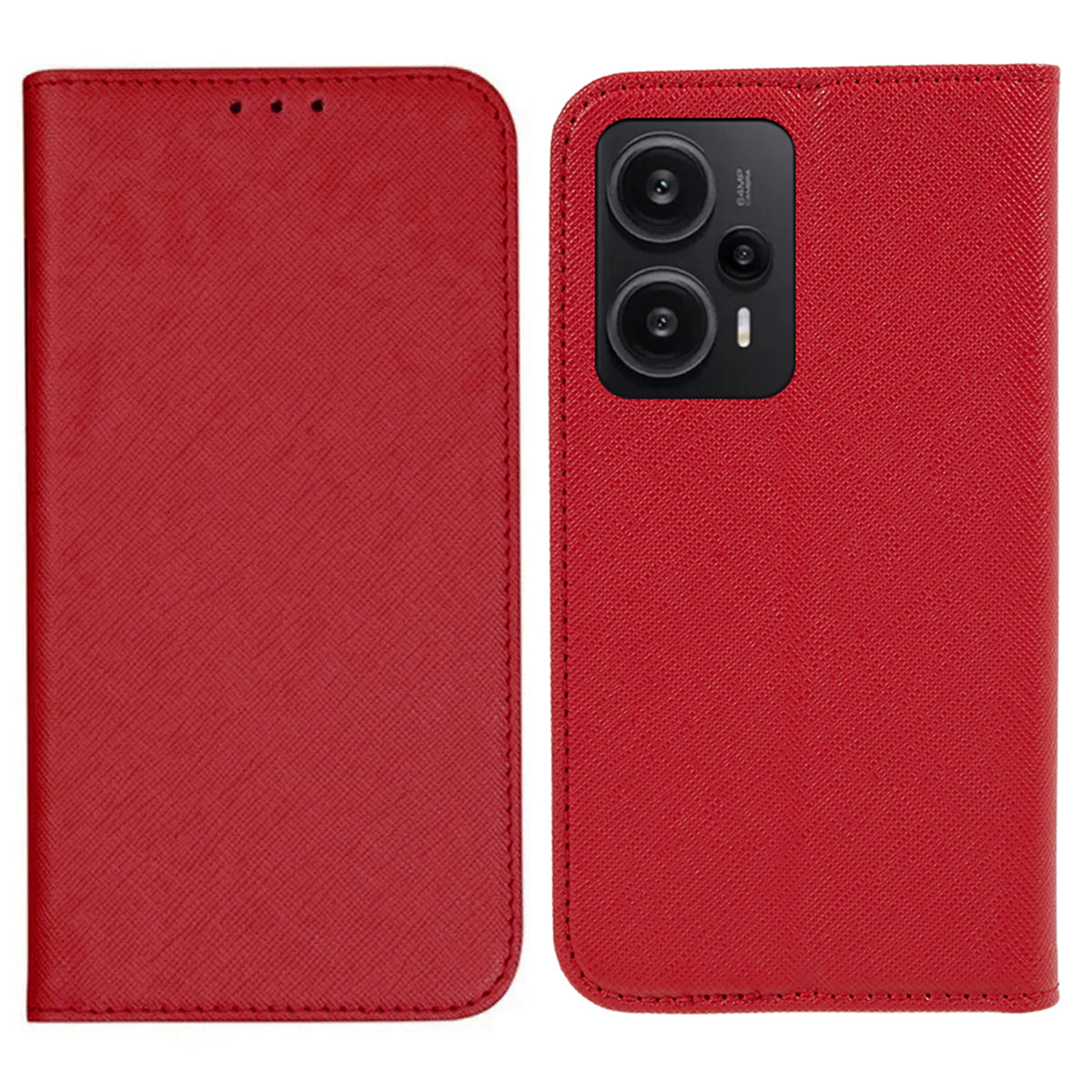 For Xiaomi Redmi Note 12 Turbo / Poco F5 5G Wallet Cross Texture Phone Case Stand PU Leather Cover