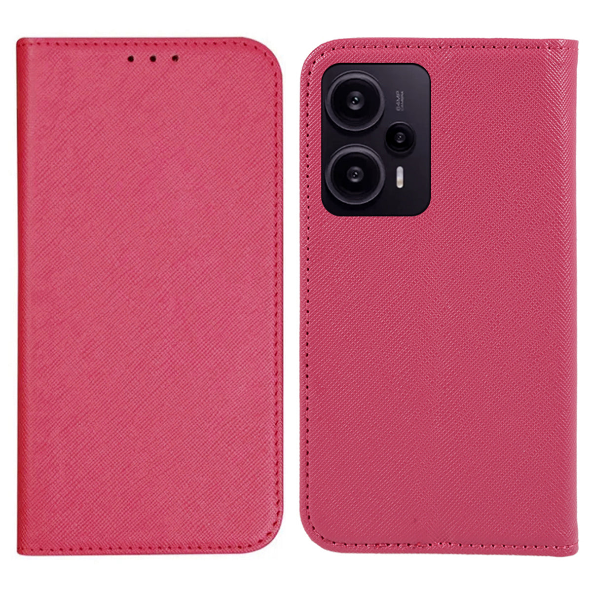 For Xiaomi Redmi Note 12 Turbo / Poco F5 5G Wallet Cross Texture Phone Case Stand PU Leather Cover