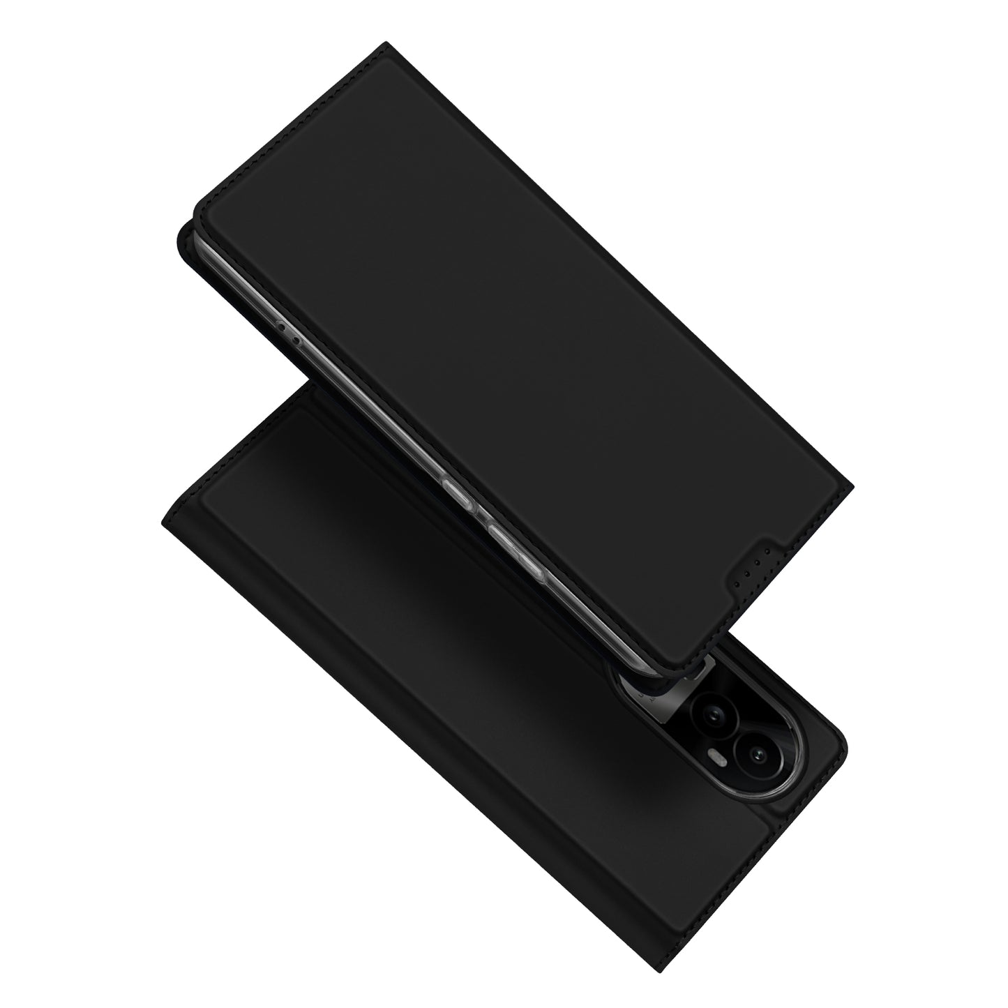 DUX DUCIS Skin Pro Series for Oppo Reno10 Pro+ 5G PU Leather Card Slot Phone Case Anti-drop Stand Cover