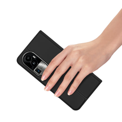DUX DUCIS Skin Pro Series for Oppo Reno10 Pro+ 5G PU Leather Card Slot Phone Case Anti-drop Stand Cover