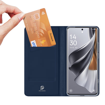 DUX DUCIS Skin Pro Series for Oppo Reno10 Pro+ 5G PU Leather Card Slot Phone Case Anti-drop Stand Cover