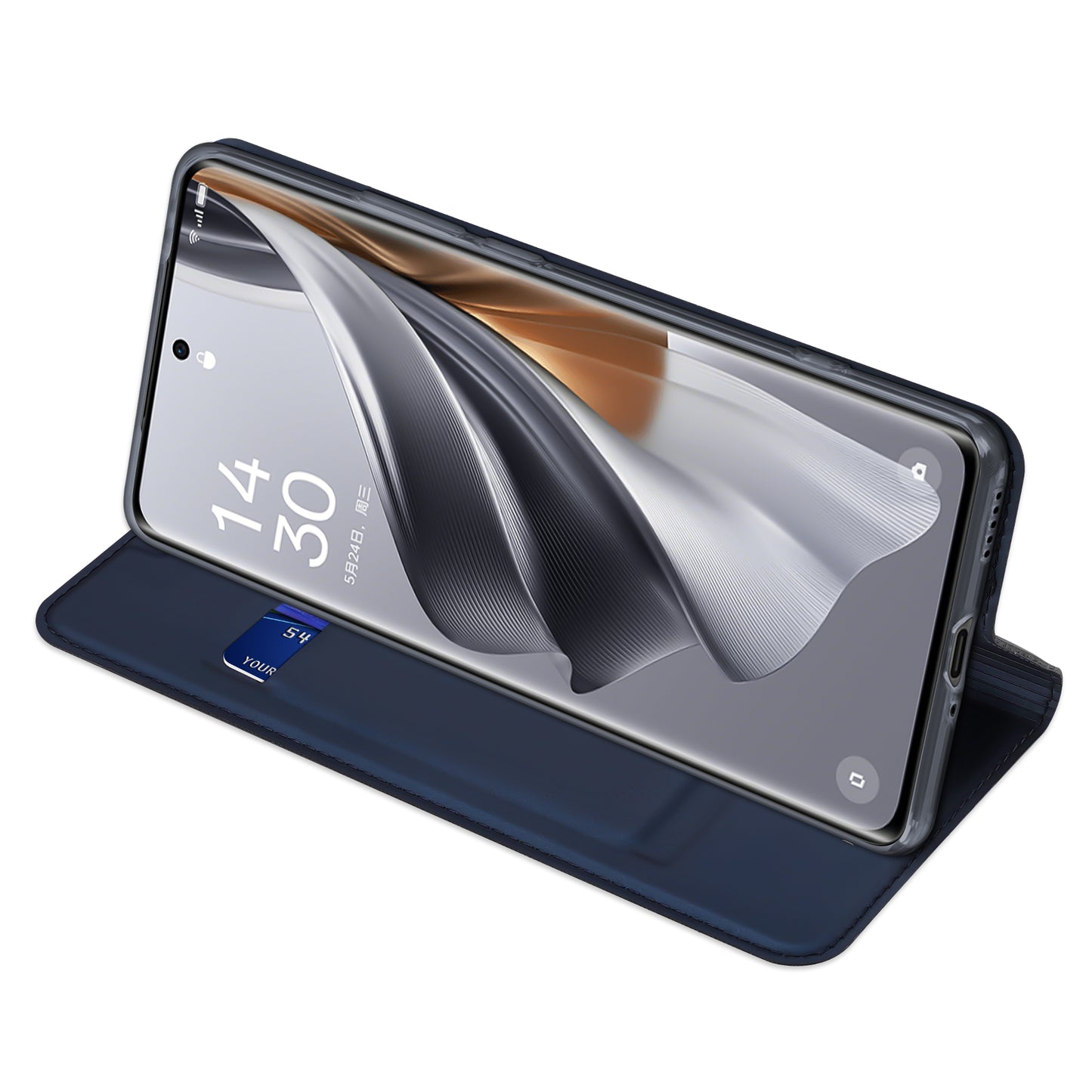 DUX DUCIS Skin Pro Series for Oppo Reno10 Pro+ 5G PU Leather Card Slot Phone Case Anti-drop Stand Cover