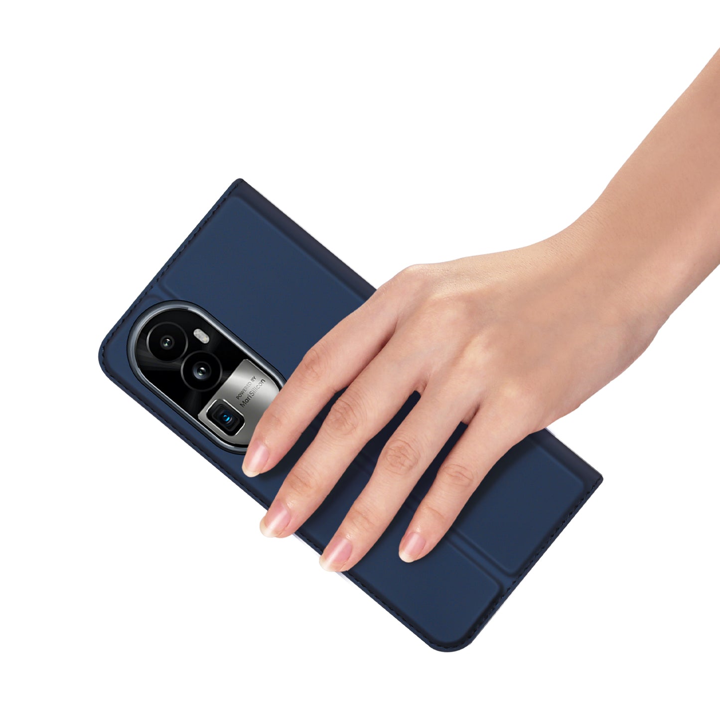 DUX DUCIS Skin Pro Series for Oppo Reno10 Pro+ 5G PU Leather Card Slot Phone Case Anti-drop Stand Cover