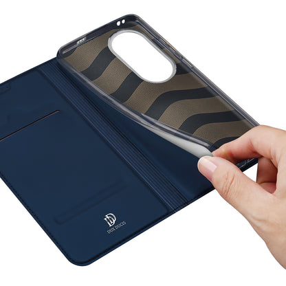 DUX DUCIS Skin Pro Series for Oppo Reno10 Pro+ 5G PU Leather Card Slot Phone Case Anti-drop Stand Cover