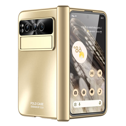 For Google Pixel Fold Kickstand Phone Case Hinge Protection  Hard PC Cover with Tempered Glass Screen Film