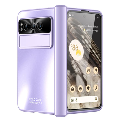 For Google Pixel Fold Kickstand Phone Case Hinge Protection  Hard PC Cover with Tempered Glass Screen Film