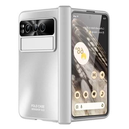 For Google Pixel Fold Kickstand Phone Case Hinge Protection  Hard PC Cover with Tempered Glass Screen Film