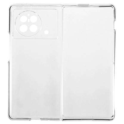 Crystal Clear Phone Case for vivo X Fold , Drop-proof Protection Hard PC Folding Phone Cover