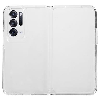 Transparent Folding Phone Case for Oppo Find N , Anti-drop PC Protective Phone Cover