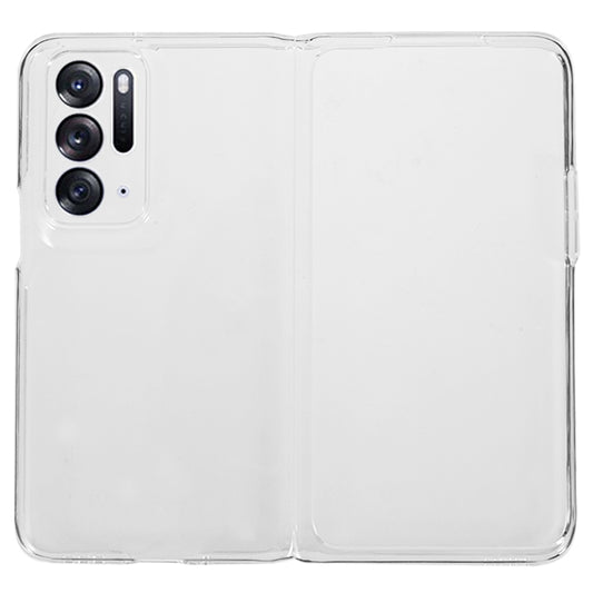 Transparent Folding Phone Case for Oppo Find N , Anti-drop PC Protective Phone Cover
