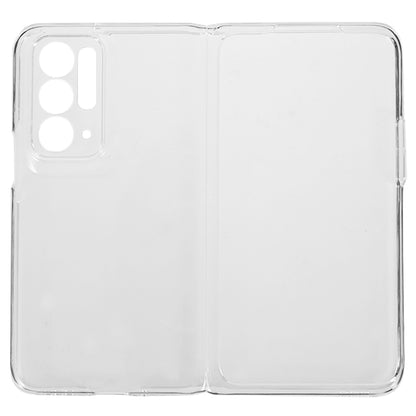 Transparent Folding Phone Case for Oppo Find N , Anti-drop PC Protective Phone Cover