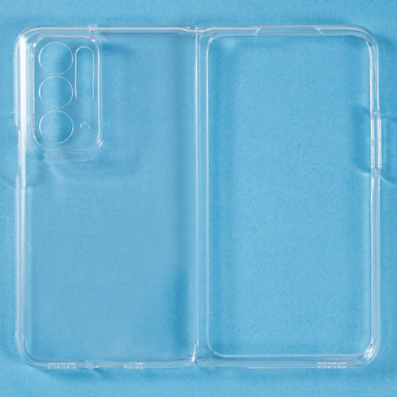 Transparent Folding Phone Case for Oppo Find N , Anti-drop PC Protective Phone Cover