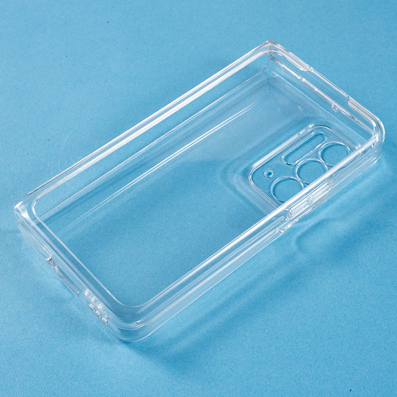 Transparent Folding Phone Case for Oppo Find N , Anti-drop PC Protective Phone Cover