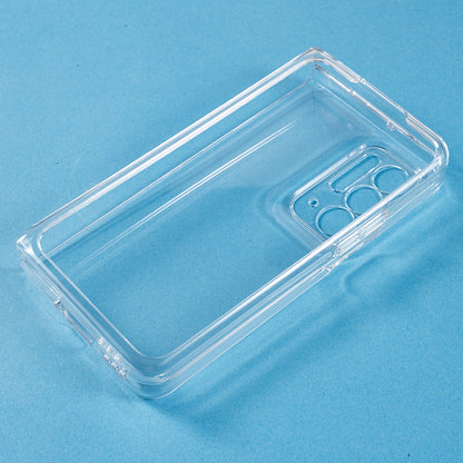 Transparent Folding Phone Case for Oppo Find N , Anti-drop PC Protective Phone Cover