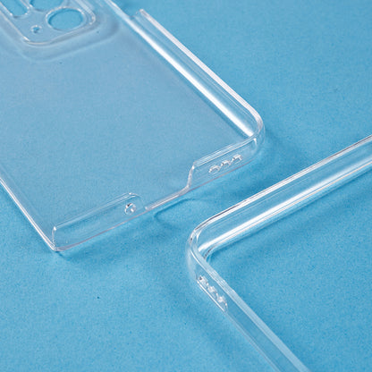 Transparent Folding Phone Case for Oppo Find N , Anti-drop PC Protective Phone Cover