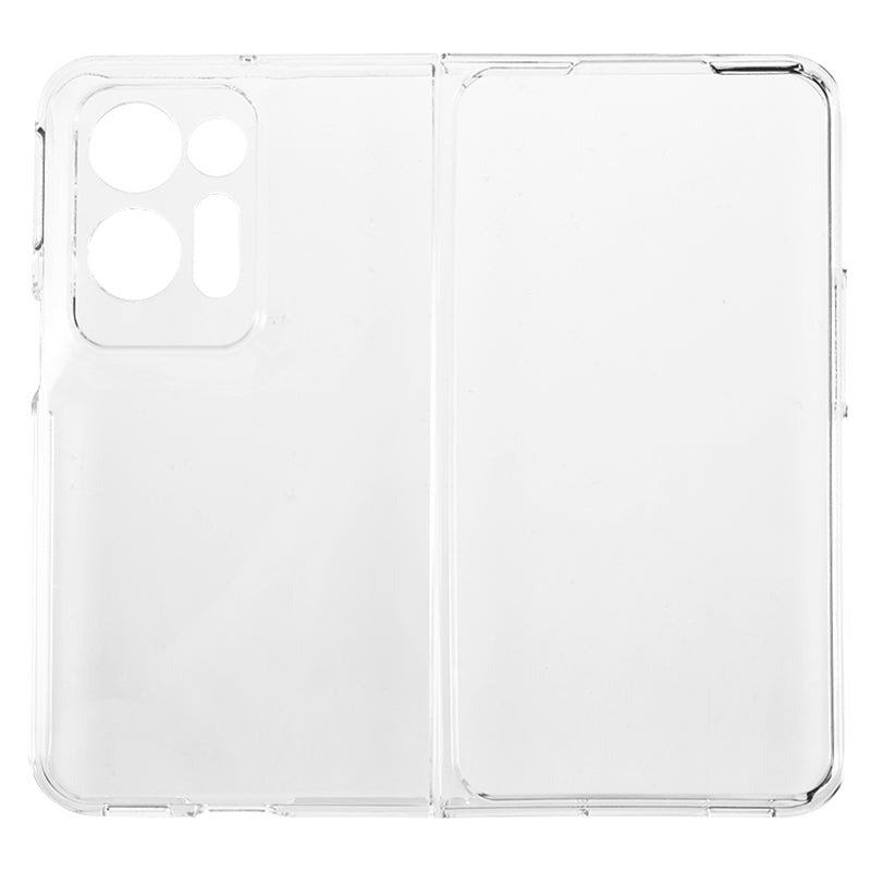 Transparent Phone Case for Oppo Find N2 5G , Scratch-resistant Hard PC Protective Phone Cover