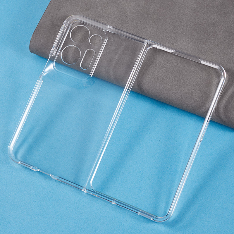 Transparent Phone Case for Oppo Find N2 5G , Scratch-resistant Hard PC Protective Phone Cover
