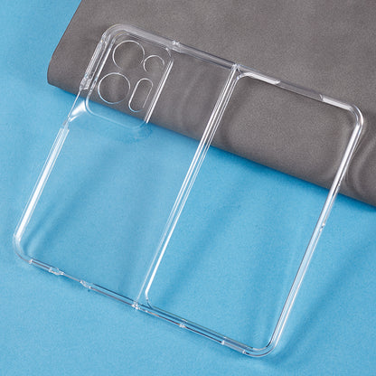 Transparent Phone Case for Oppo Find N2 5G , Scratch-resistant Hard PC Protective Phone Cover