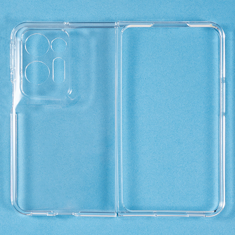 Transparent Phone Case for Oppo Find N2 5G , Scratch-resistant Hard PC Protective Phone Cover