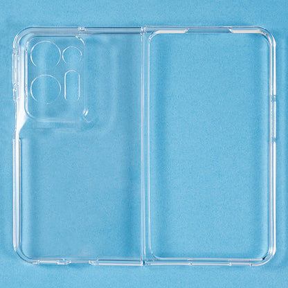 Transparent Phone Case for Oppo Find N2 5G , Scratch-resistant Hard PC Protective Phone Cover