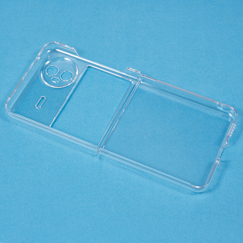 Transparent Phone Case for vivo X Flip , Anti-scratch Hard PC Smartphone Cover