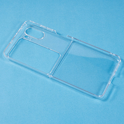 Clear PC Phone Case for Oppo Find N2 Flip 5G , Anti-scratch Two-Piece Design Phone Cover