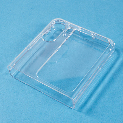 Clear PC Phone Case for Oppo Find N2 Flip 5G , Anti-scratch Two-Piece Design Phone Cover