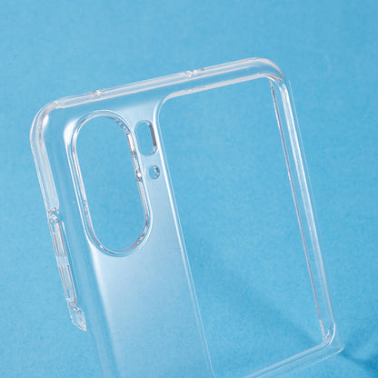 Clear PC Phone Case for Oppo Find N2 Flip 5G , Anti-scratch Two-Piece Design Phone Cover