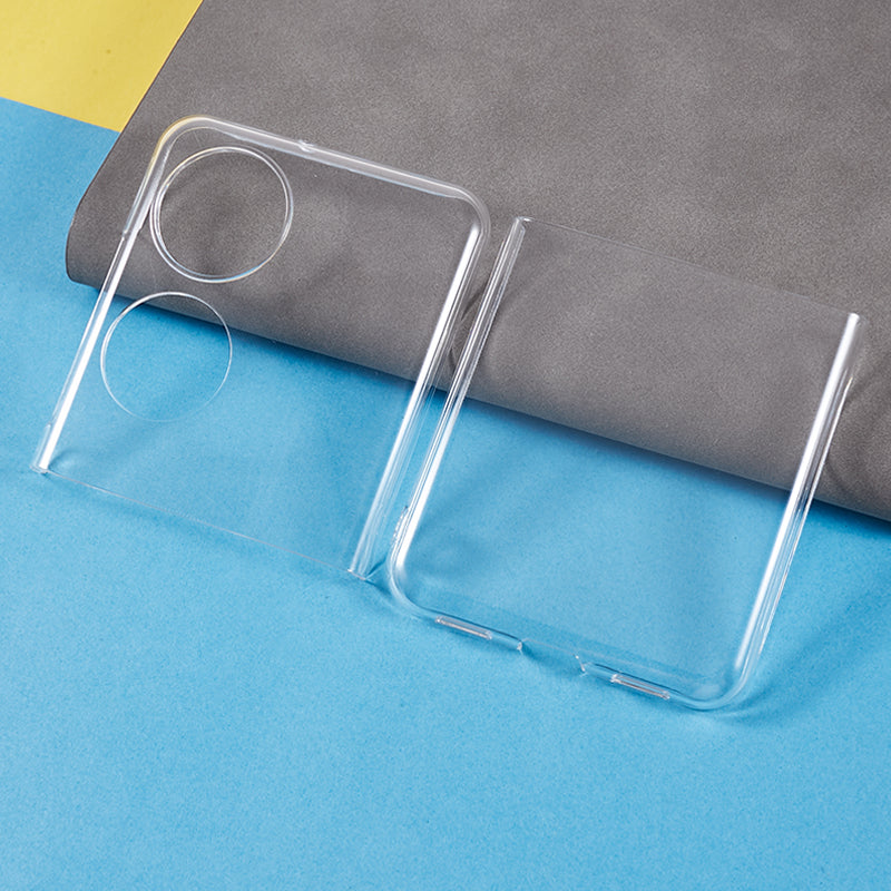 PC Folding Phone Case for Huawei P50 Pocket , Anti-scratch Crystal Clear Phone Cover
