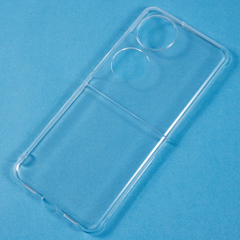 PC Folding Phone Case for Huawei P50 Pocket , Anti-scratch Crystal Clear Phone Cover