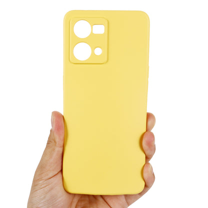 For Oppo Reno8 4G Liquid Silicone Phone Cover Soft Lining Drop-proof Case with Strap