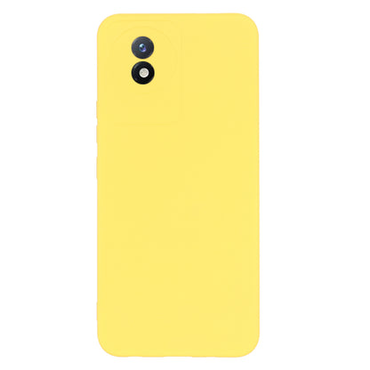 For vivo Y11 (2023) / Y02A 4G Phone Case Soft Lining Liquid Silicone Anti-drop Cover with Strap