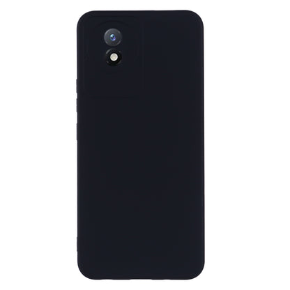 For vivo Y11 (2023) / Y02A 4G Phone Case Soft Lining Liquid Silicone Anti-drop Cover with Strap