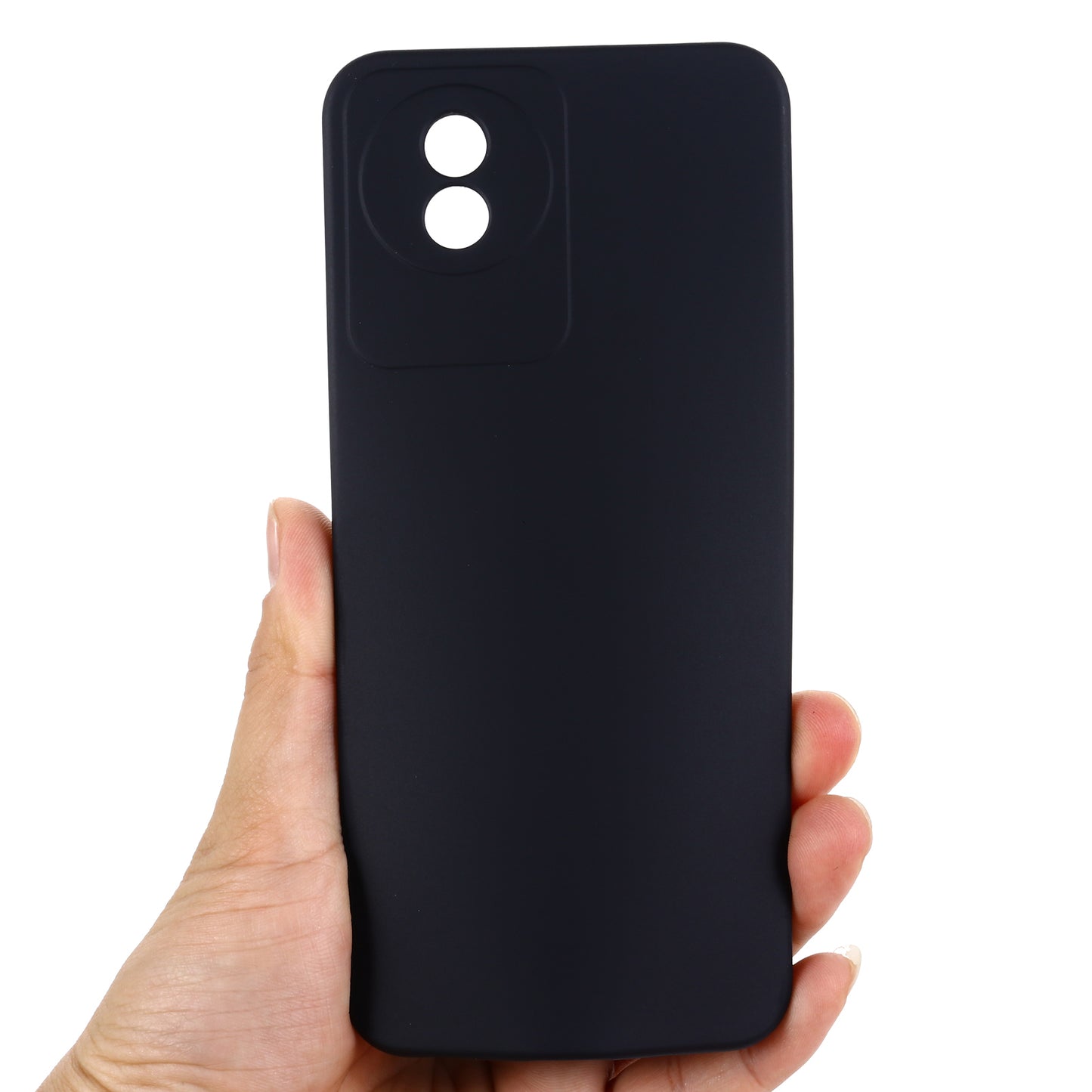 For vivo Y11 (2023) / Y02A 4G Phone Case Soft Lining Liquid Silicone Anti-drop Cover with Strap