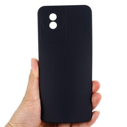 For vivo Y11 (2023) / Y02A 4G Phone Case Soft Lining Liquid Silicone Anti-drop Cover with Strap