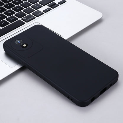 For vivo Y11 (2023) / Y02A 4G Phone Case Soft Lining Liquid Silicone Anti-drop Cover with Strap