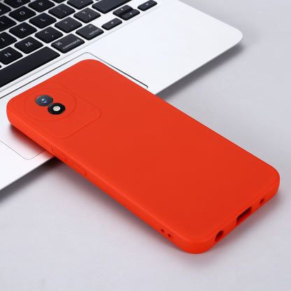 For vivo Y11 (2023) / Y02A 4G Phone Case Soft Lining Liquid Silicone Anti-drop Cover with Strap