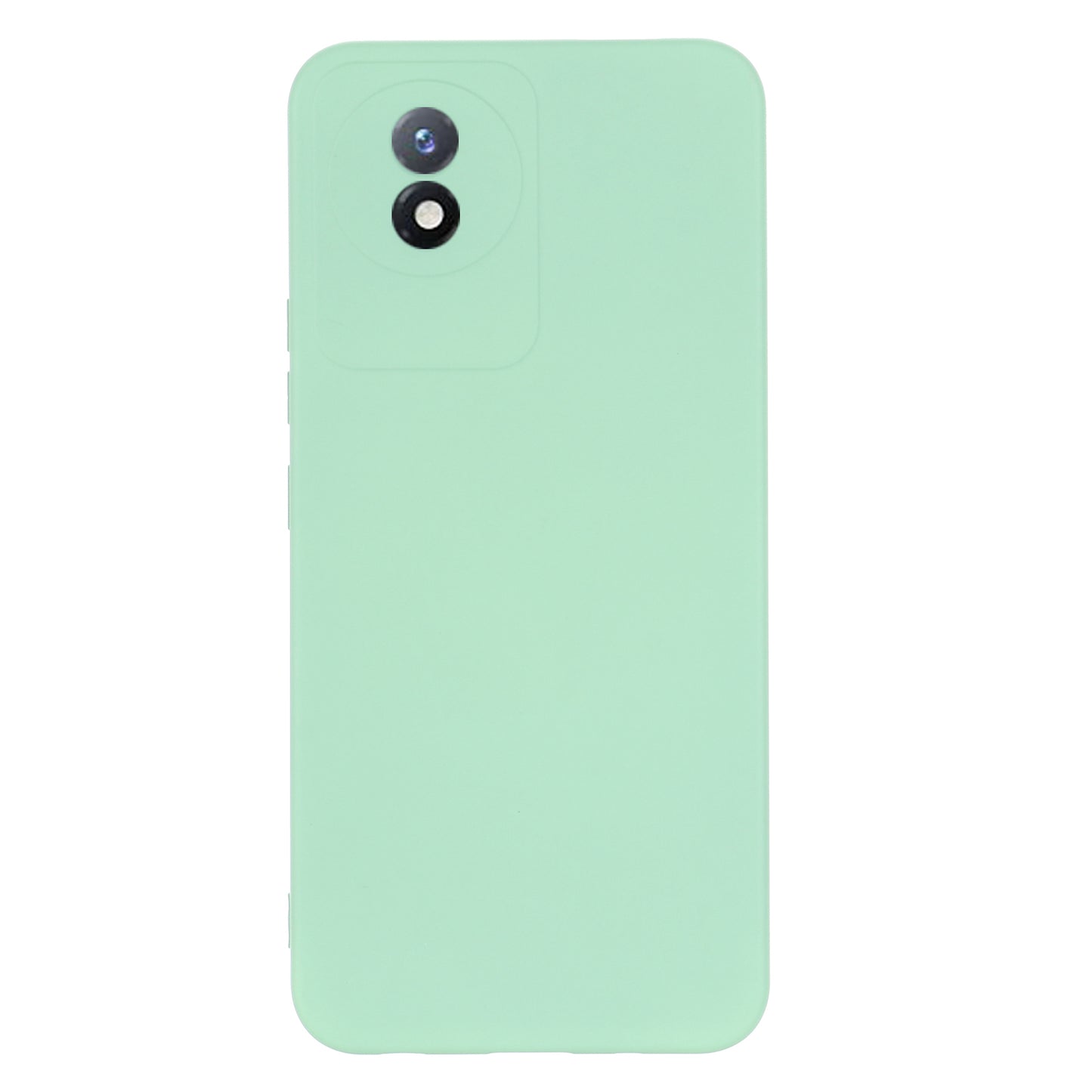 For vivo Y11 (2023) / Y02A 4G Phone Case Soft Lining Liquid Silicone Anti-drop Cover with Strap