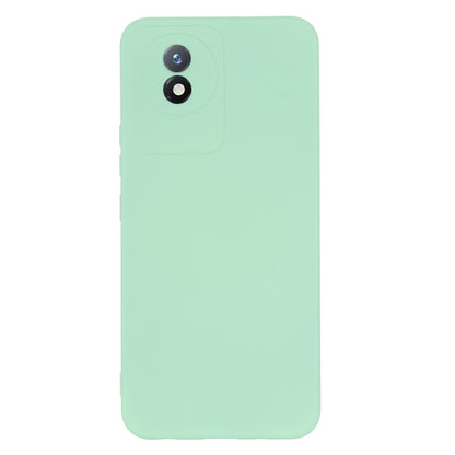 For vivo Y11 (2023) / Y02A 4G Phone Case Soft Lining Liquid Silicone Anti-drop Cover with Strap