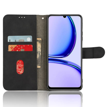 Leather Phone Case for Realme C53 4G , Flip Stand Wallet Skin-touch Protective Cover